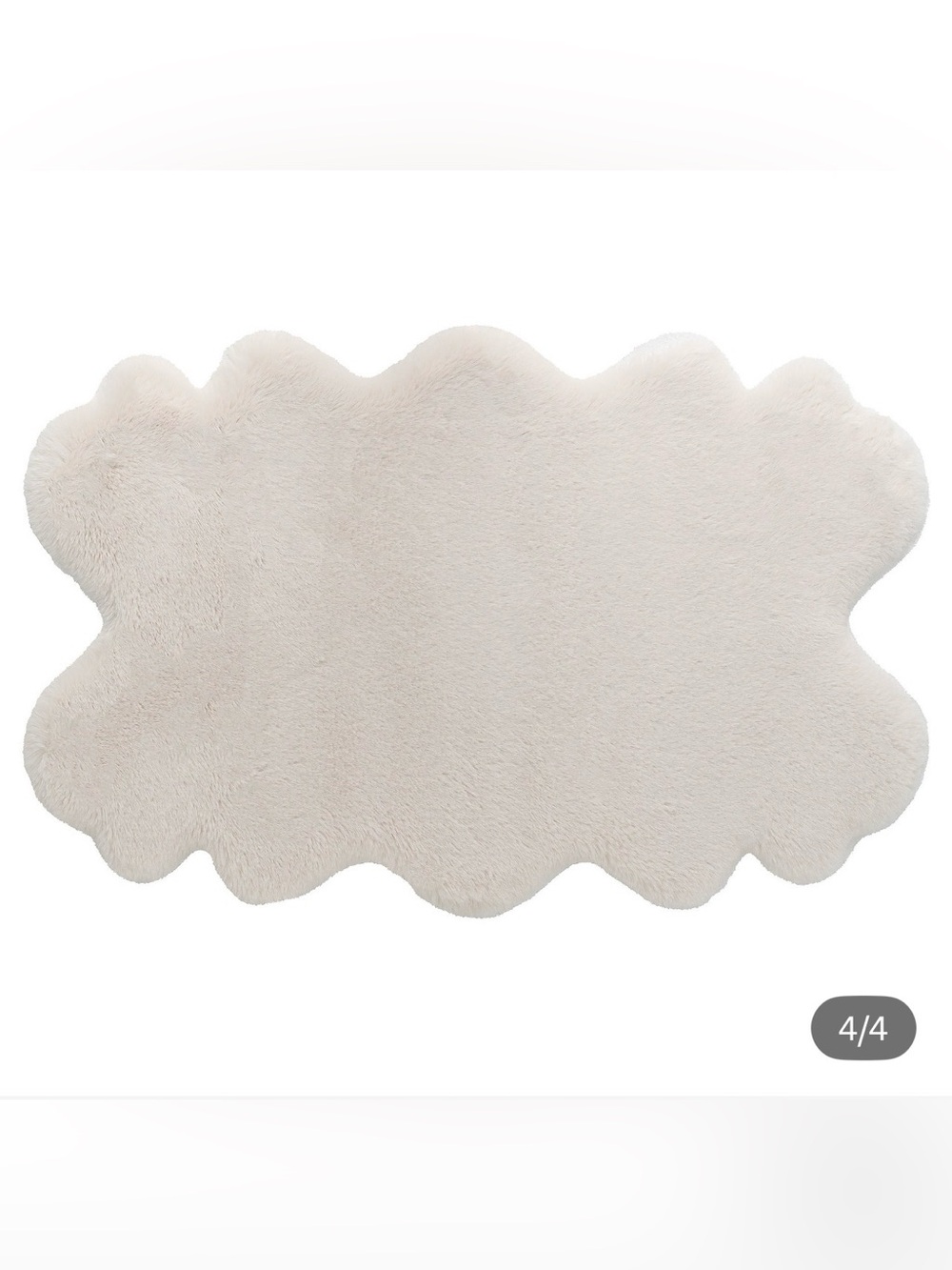 (6) Mon chateau Luxurious faux fur Quad Accent Rug -24”X 39”